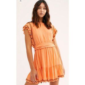 Free People Weekend Brunch Coral Dress